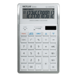 VICTOR 12-Digit Check And Correct Desk Calculator (6400)
