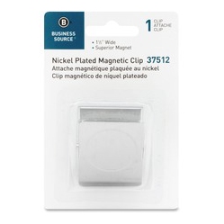 BUSINESS SOURCE Nickel Plated Magnetic Clips (37512)