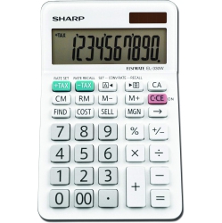SHARP Calculators El-330Wb 10-Digit Professional Desktop Calculator (El330Wb)