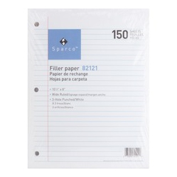 SPARCO Standard 3HP Filler Paper (82121) In White