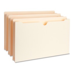 BUSINESS SOURCE Full Height Sides Manila File Pockets (65802)