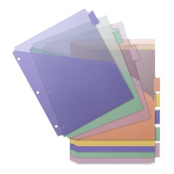 BUSINESS SOURCE Double Pocket Index Dividers (32373)