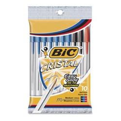 BIC Classic Cristal Ballpoint Pens (Msp101Ast)