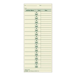 TOPS Job Cards Time Cards (1290)