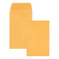 BUSINESS SOURCE Small Coin Kraft Envelopes (04440)