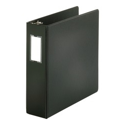 BUSINESS SOURCE Basic Round Ring Binder W/label Holder (28562)