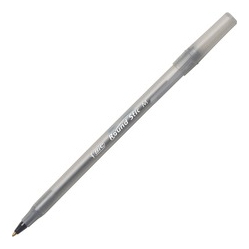 BIC Round Stic Ballpoint Pens (Gsm609Bk)