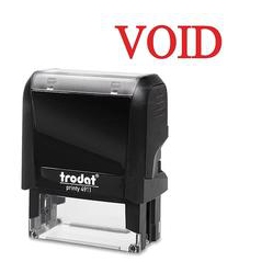 TRODAT Printy Void Self-Inking Stamps (11357) In Red