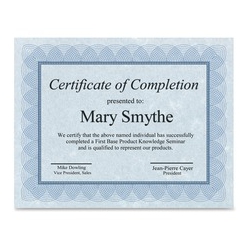 FIRST BASE Regent Certificate (83500)