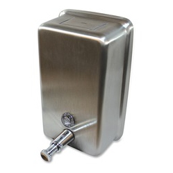 GENUINE JOE Stainless Vertical Soap Dispenser (85134)