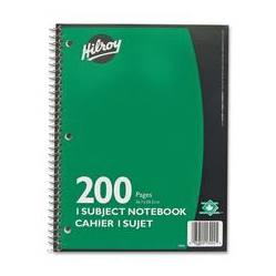 HILROY Executive Coil One Subject Notebook (13224)