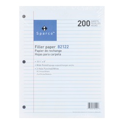 SPARCO Standard 3HP Filler Paper (82122) In White