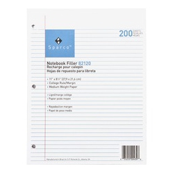 SPARCO Notebook Filler Paper - Letter (82120)