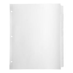 BUSINESS SOURCE Reinforced Hole Punched Indexes (36684)