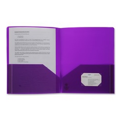 BUSINESS SOURCE 2-Pocket Poly Portfolio (20879)