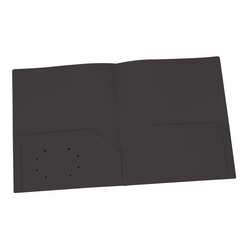 OXFORD Two Pocket Poly Portfolio (76015) In Black