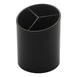 BUSINESS SOURCE Large 3-Compartment Plastic Pencil Cup (32355)