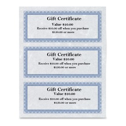 FIRST BASE Regent Gift Certificate (83403)