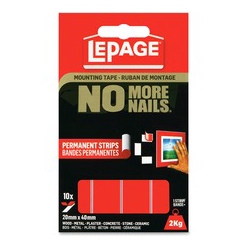 LEPAGE No More Nails Mounting Tape Permanent Strips (1873067)