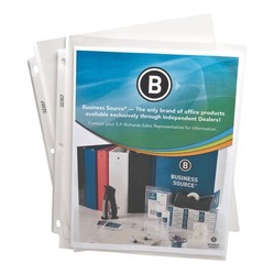 BUSINESS SOURCE Top-Loading Poly Sheet Protectors (32357)