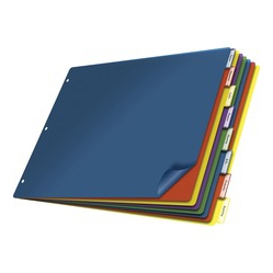 CARDINAL 11X17 Poly Insertable Dividers (84803)