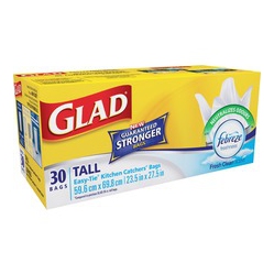 GLAD Easy-Tie Tall Kitchen Catchers Bags (30221Frm1) In White