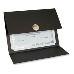 ST. JAMES Elite Medallion Fold Certificate Holders With Medallion (83566) In Silver
