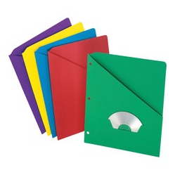 PENDAFLEX Slash Pocket 3-Hole Project Folders (32940)