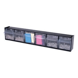 DEFLECTO Tilt Bin Interlocking Multi-Bin Storage Organizer (20604Op)