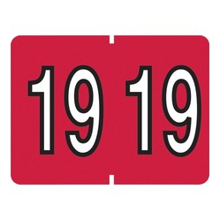 PENDAFLEX End Tab Year Labels (06719) In Red