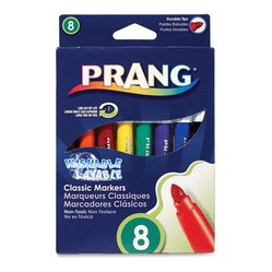 PRANG Bullet Tip Washable Master Pack Art Markers (80680)