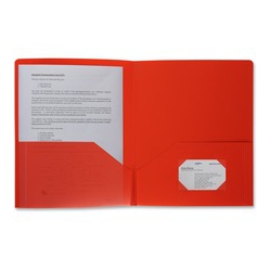 BUSINESS SOURCE 2-Pocket Poly Portfolio (20881)