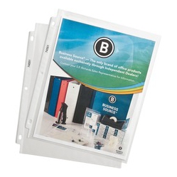 BUSINESS SOURCE Top-Loading Poly Sheet Protectors (74551)