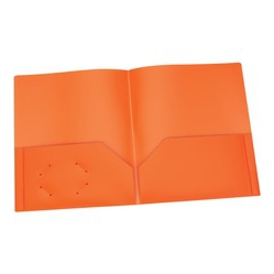 OXFORD Two Pocket Poly Portfolio (76016) In Orange