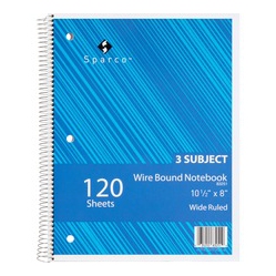 SPARCO Quality Wirebound Wide Ruled Notebooks (83251)