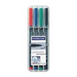STAEDTLER Quick-Drying Fine Point Permanent Markers (318Wp4)