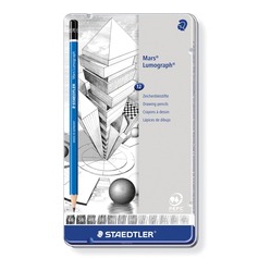 STAEDTLER Mars Lumograph Drawing Pencil (100G12)