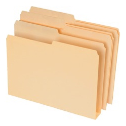 PENDAFLEX Double Stuff 1/2-Cut Tab File Folders (77000)