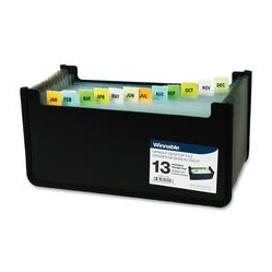 WINNABLE 13-Pocket Expand Desktop Cheque File (203D13Bk)