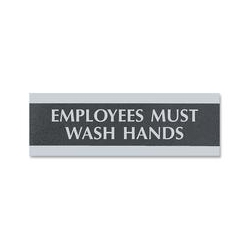 U.S. STAMP & SIGN Employees Must Wash Hands Sign (4782)