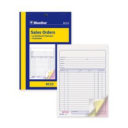BLUELINE Sales Order Book (Dc22)