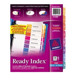 AVERY Ready Index Table Of Contents Dividers (11189)