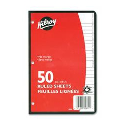 HILROY 7 MM 3-Hole Punched Ruled Filler Paper (05851)