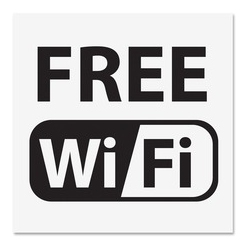 U.S. STAMP & SIGN Free Wi-Fi Window Sign (6161)