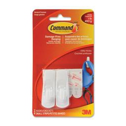 3M Small Hooks With Command Adhesive (17002C)
