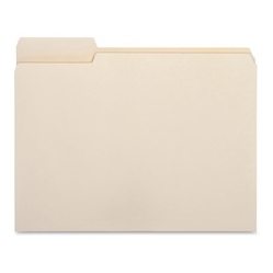 BUSINESS SOURCE 1/3 Cut Tab File Folders (16490)