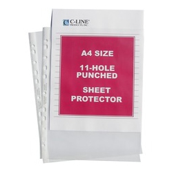 C-LINE A4 Size Top-Loading Sheet Protectors (08013)