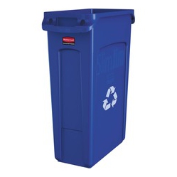 RUBBERMAID Commercial Slim Jim Venting Recycling Container (Fg354007Bl)