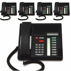 NORTEL Norstar M7208 Digital Business Telephone 5 Pack In Black