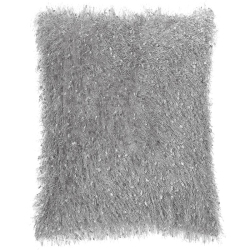 MAISON CONCEPTS Tousled Cushion With Side Zipper (Gray)